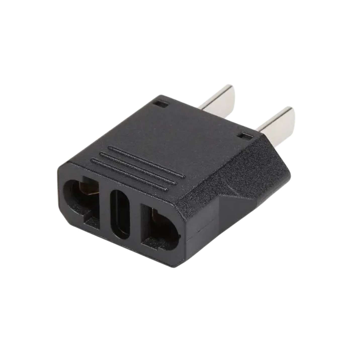 EU to Type A Plug Adapter – Black – ADAP-EU-A
