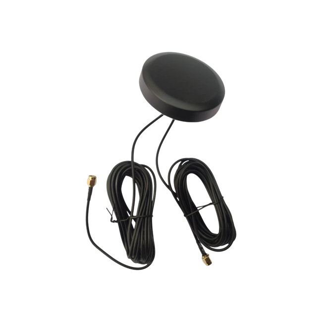 80 mm 2×4G + GPS Antenna Set with 1 m Cables – ANT-OPT-2X4G-GPS-1M